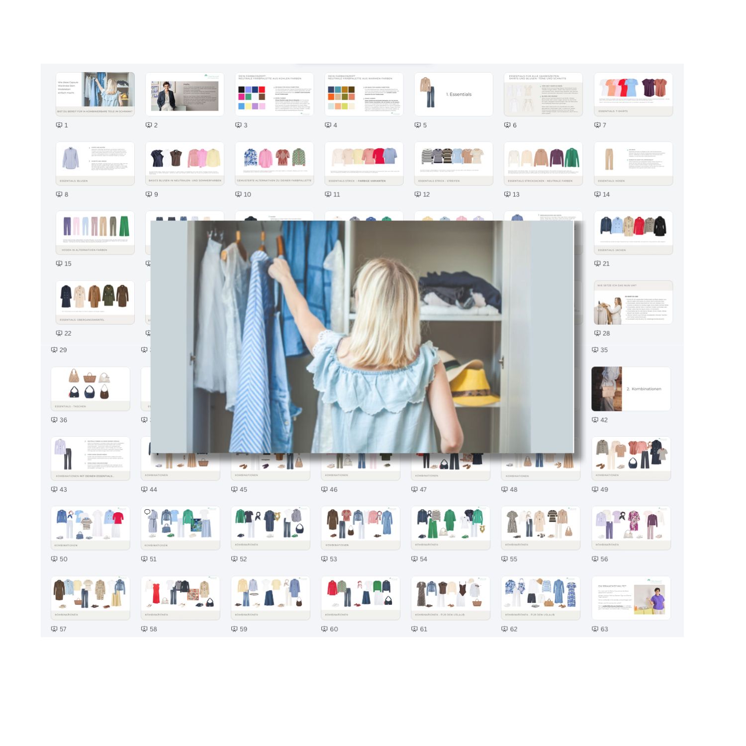viele kleine Vorschaubilder einer Capsuel Wardrobe